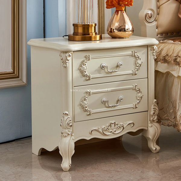 Maharaja Carved Unique Look Bed - Bed - CRUZ INTERNATIONAL - Furniture Store