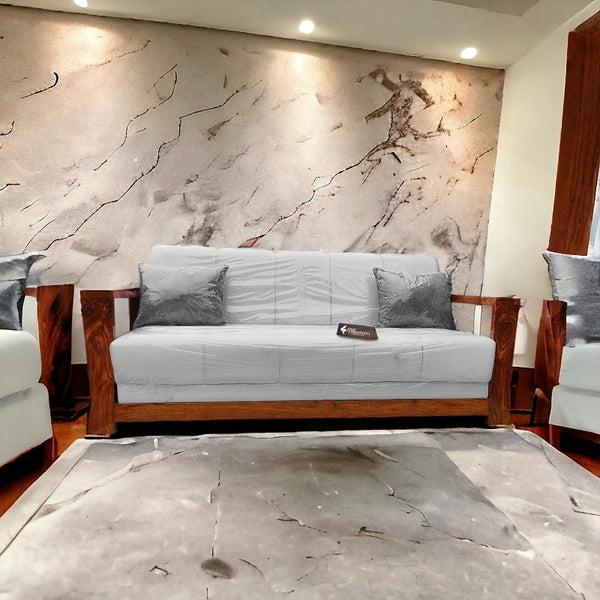Natural Style 3 Seater Sofa | Rosewood - Sofa - CRUZ INTERNATIONAL - Furniture Store