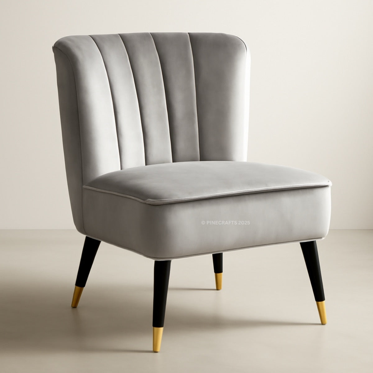 Solid Wood Velvet Living Room Chair