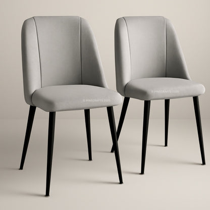 Premium Velvet Dining Chair for Home & Office (Pack of 2)
