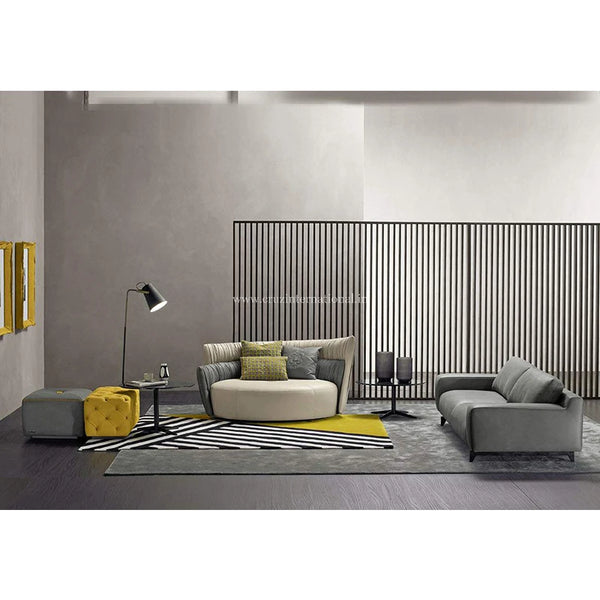 Modern 3 Seater Round Comfortable Sofa - Table - CRUZ INTERNATIONAL - Furniture Store