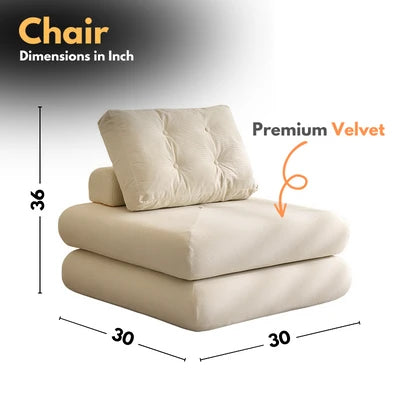 Modern Single Chair Set - chairs - CRUZ INTERNATIONAL - Furniture Store