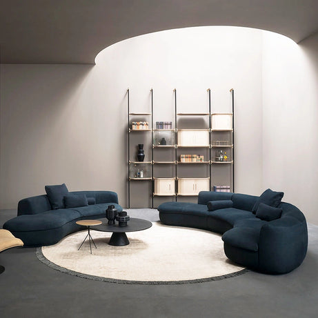 Stylish Living Room Accent Round Sofa Set