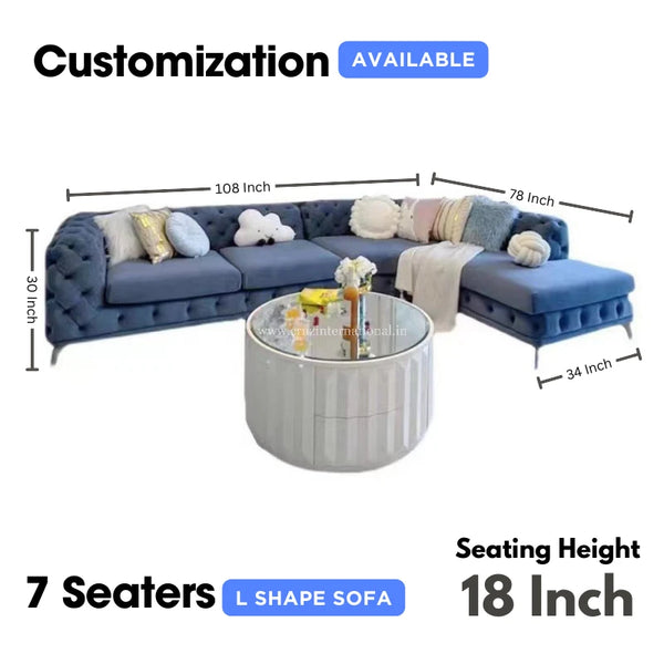 Modern L Shape Sofa - Bed - CRUZ INTERNATIONAL - Furniture Store