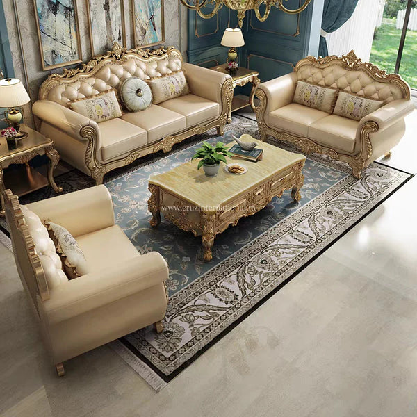 Maharaja Carved Sofa Set - Bed - CRUZ INTERNATIONAL - Furniture Store