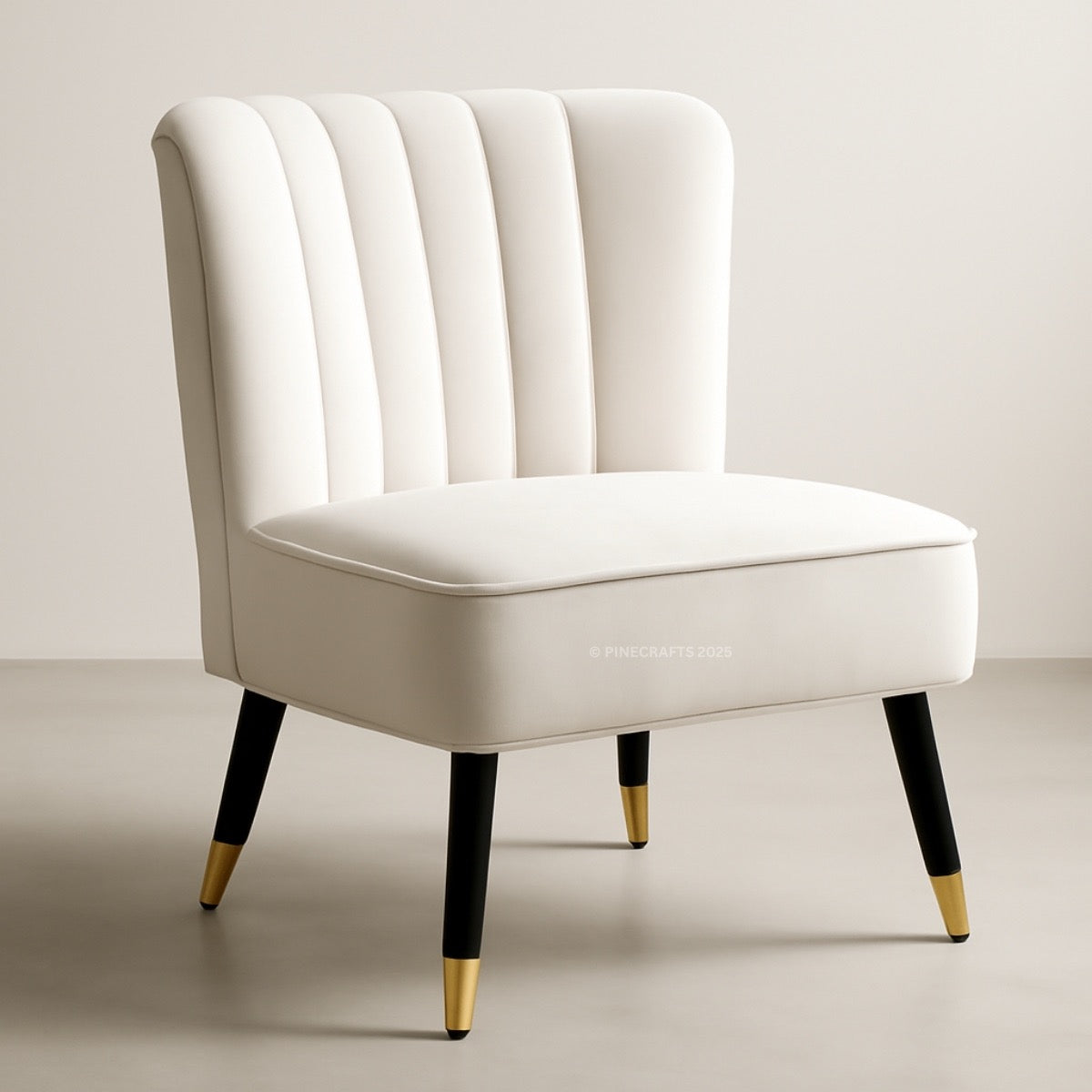 Solid Wood Velvet Living Room Chair