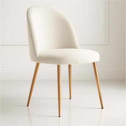 Handicrafts Velvet Upholstered Dining Chair