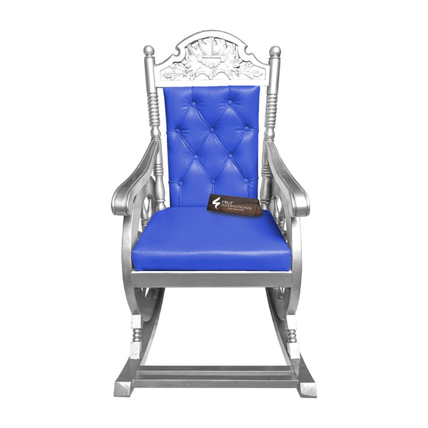 Premium Esmeralda Rocking Chair | Silver | 8 Colours Available CRUZ INTERNATIONAL