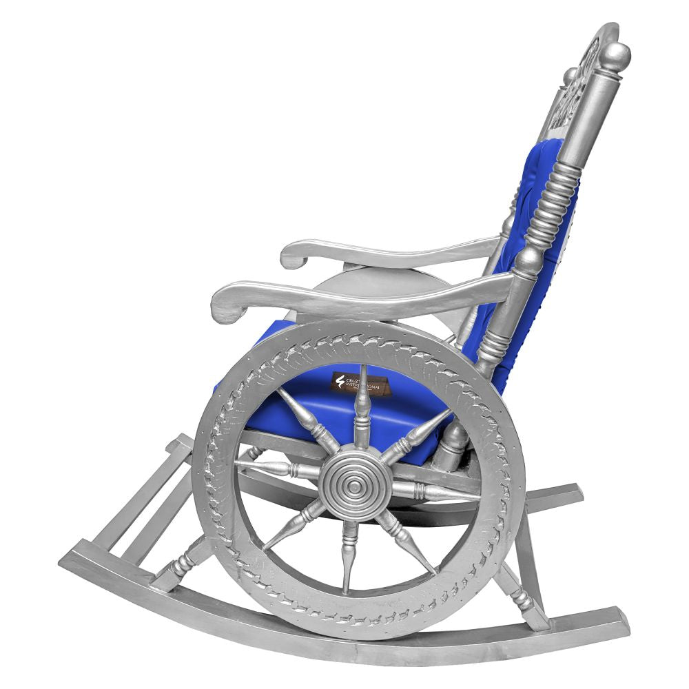 Premium Esmeralda Rocking Chair | Silver | 8 Colours Available CRUZ INTERNATIONAL