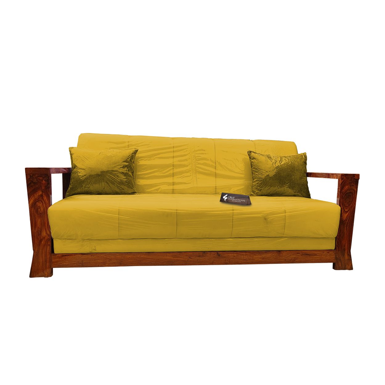 Natural Alejandra Style Sofa | Rosewood | 13 Colours Available CRUZ INTERNATIONAL