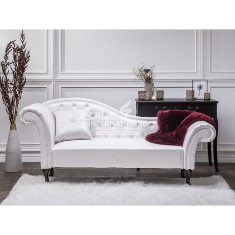 Modern Milagros Wooden Settee | Lounger CRUZ INTERNATIONAL