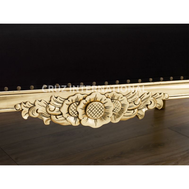 Classic Emilio Carving Settee | Standard CRUZ INTERNATIONAL