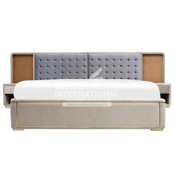 Modern Andrea Classic Gaia Bed | 2 Sizes Available | with Side table CRUZ INTERNATIONAL