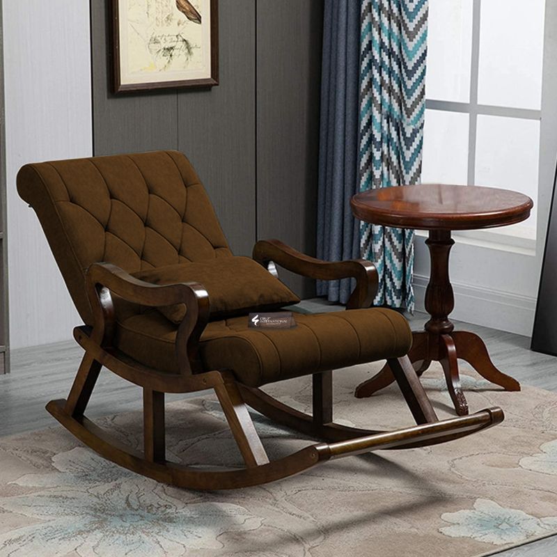 Premium Home Fernando Rocking Chair | Rosewood | 10 Colours Available CRUZ INTERNATIONAL