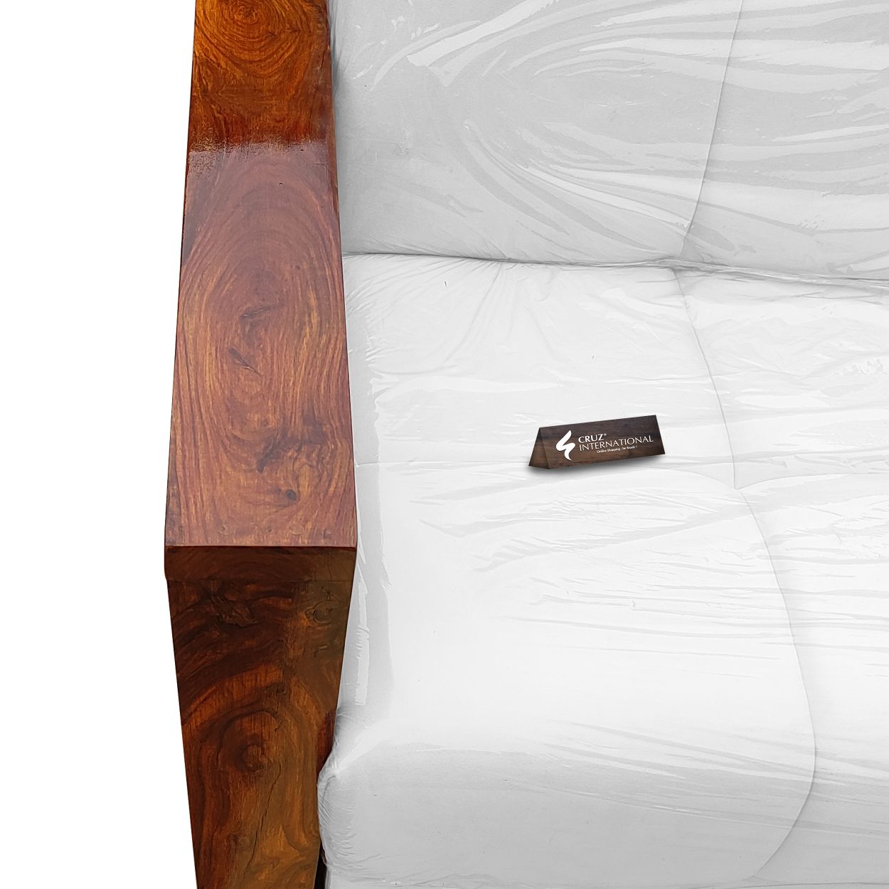 Natural Alejandra Style Sofa | Rosewood | 13 Colours Available CRUZ INTERNATIONAL