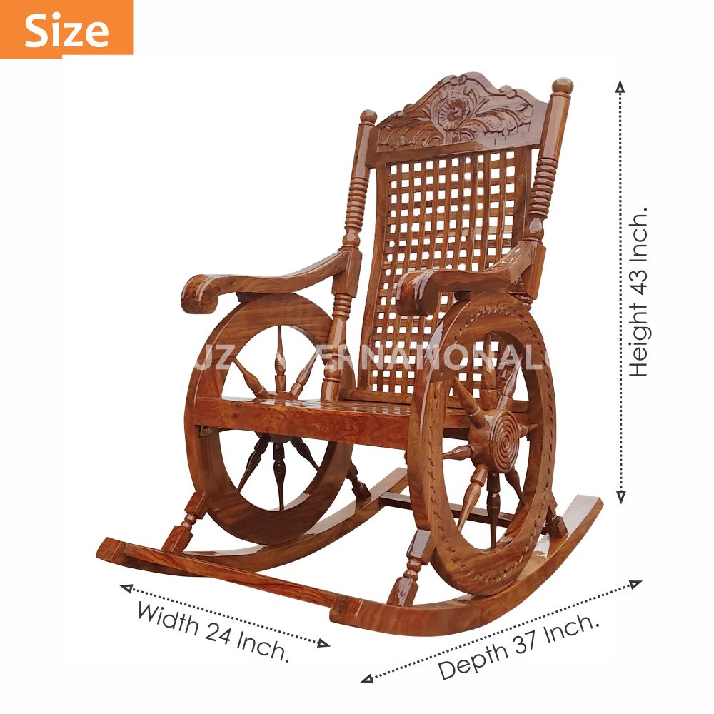 Evergreen Margit Rocking Chair | Rosewood CRUZ INTERNATIONAL