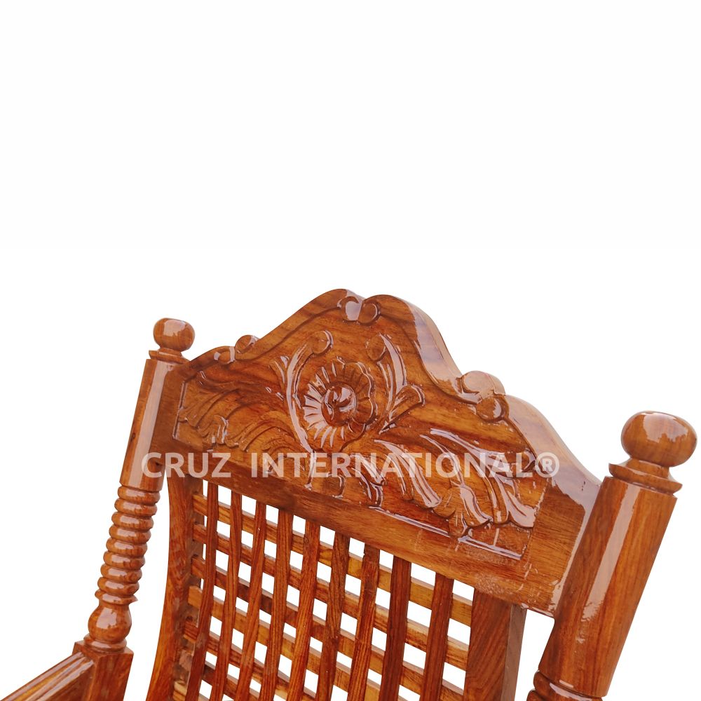 Evergreen Margit Rocking Chair | Rosewood CRUZ INTERNATIONAL