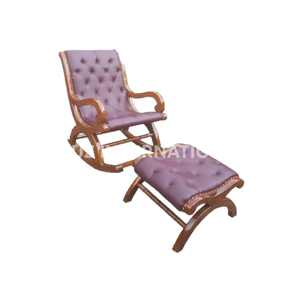 Shahi Mathea Rocking Chair+Footrest | Rosewood | 10 Colours Available CRUZ INTERNATIONAL