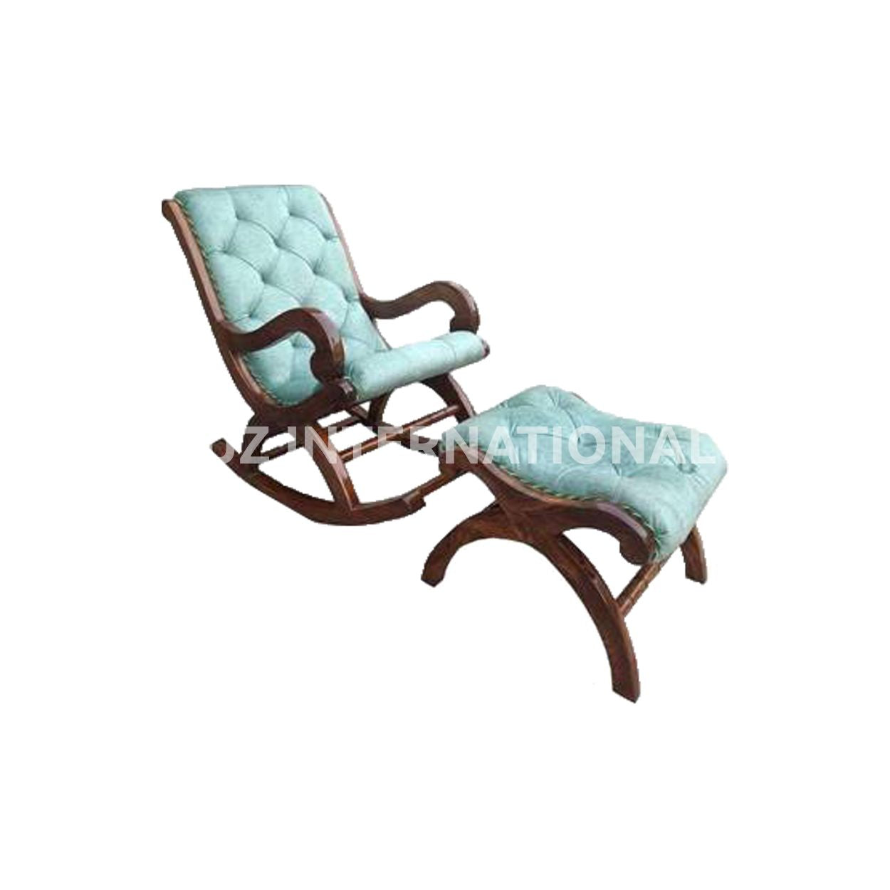 Shahi Mathea Rocking Chair+Footrest | Rosewood | 10 Colours Available CRUZ INTERNATIONAL