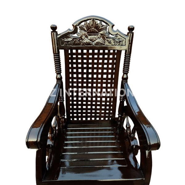 Evergreen Heidrun Rocking Chair | Solid wood / Rosewood CRUZ INTERNATIONAL
