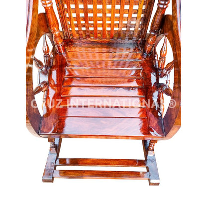 Evergreen Dagny Rocking Chair | Rosewood CRUZ INTERNATIONAL
