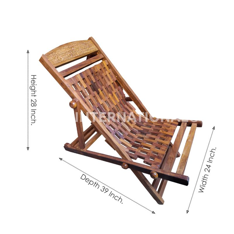 Evergreen Dordi Easy Chair | Mango Wood CRUZ INTERNATIONAL