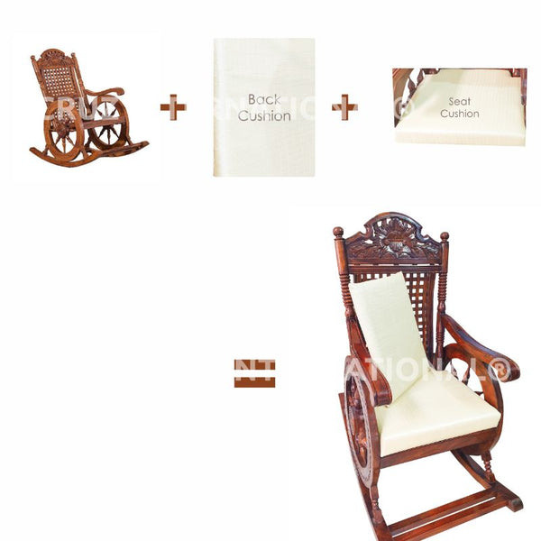 Evergreen Finna Rocking Chair | Rosewood CRUZ INTERNATIONAL