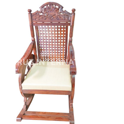Evergreen Finna Rocking Chair | Rosewood CRUZ INTERNATIONAL