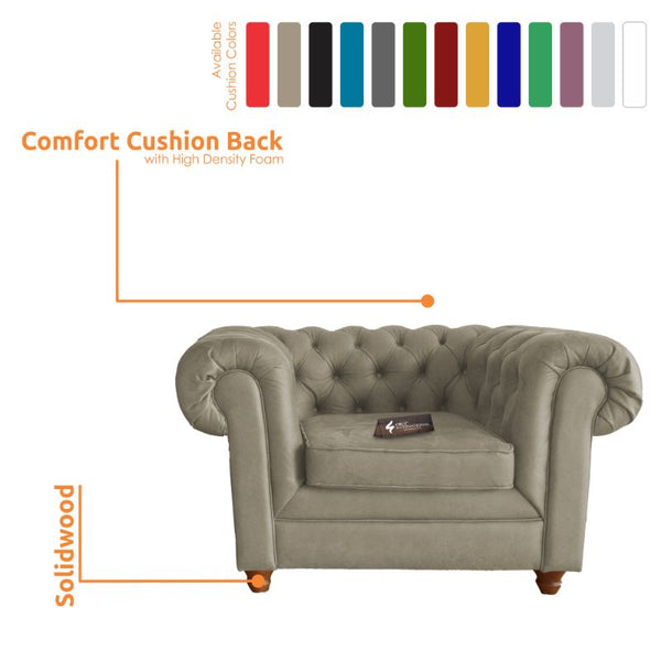 Modern Desiderio Arm Chair | Standard | 13 Colours Available CRUZ INTERNATIONAL