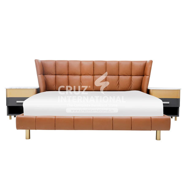 Modern Thiago Classic Gaia Bed | 2 Sizes Available | with Side table CRUZ INTERNATIONAL