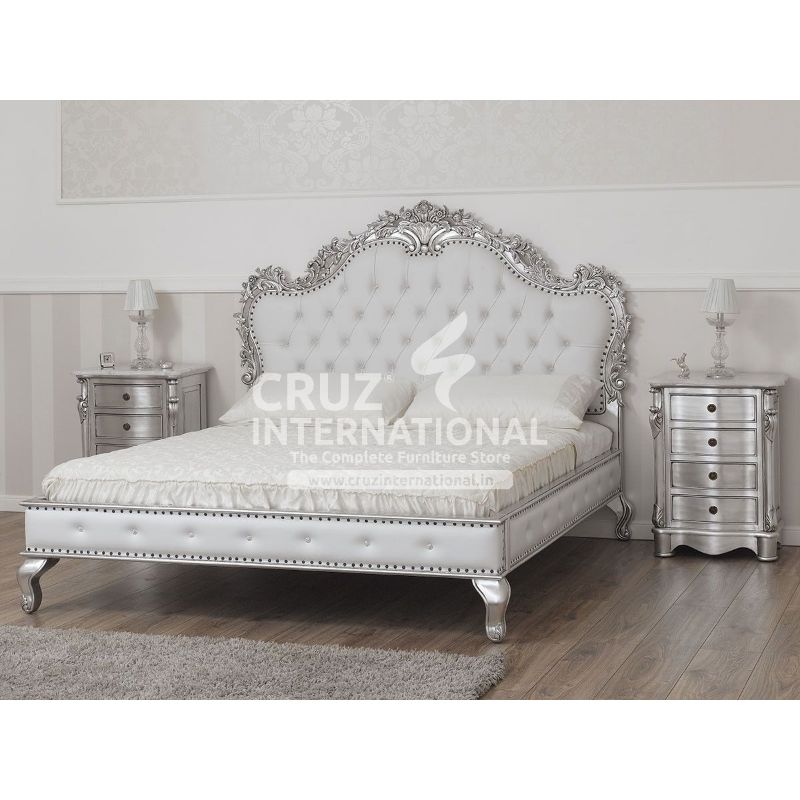 Maharaja Bianca Carving Bed CRUZ INTERNATIONAL