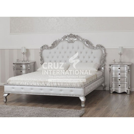 Maharaja Bianca Carving Bed CRUZ INTERNATIONAL