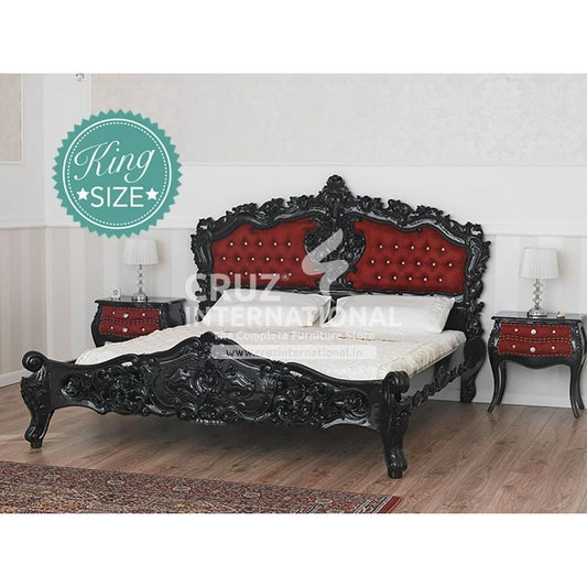 Maharaja Carving Leonardo Bed CRUZ INTERNATIONAL