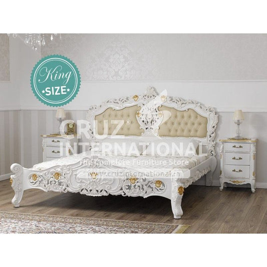 Maharaja Nicolo Carving Bed CRUZ INTERNATIONAL