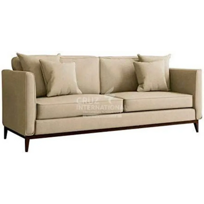 Add a Touch of Elegance to Your Living Room with our Solid Wood 3-Seater Sofa CRUZ INTERNATIONAL