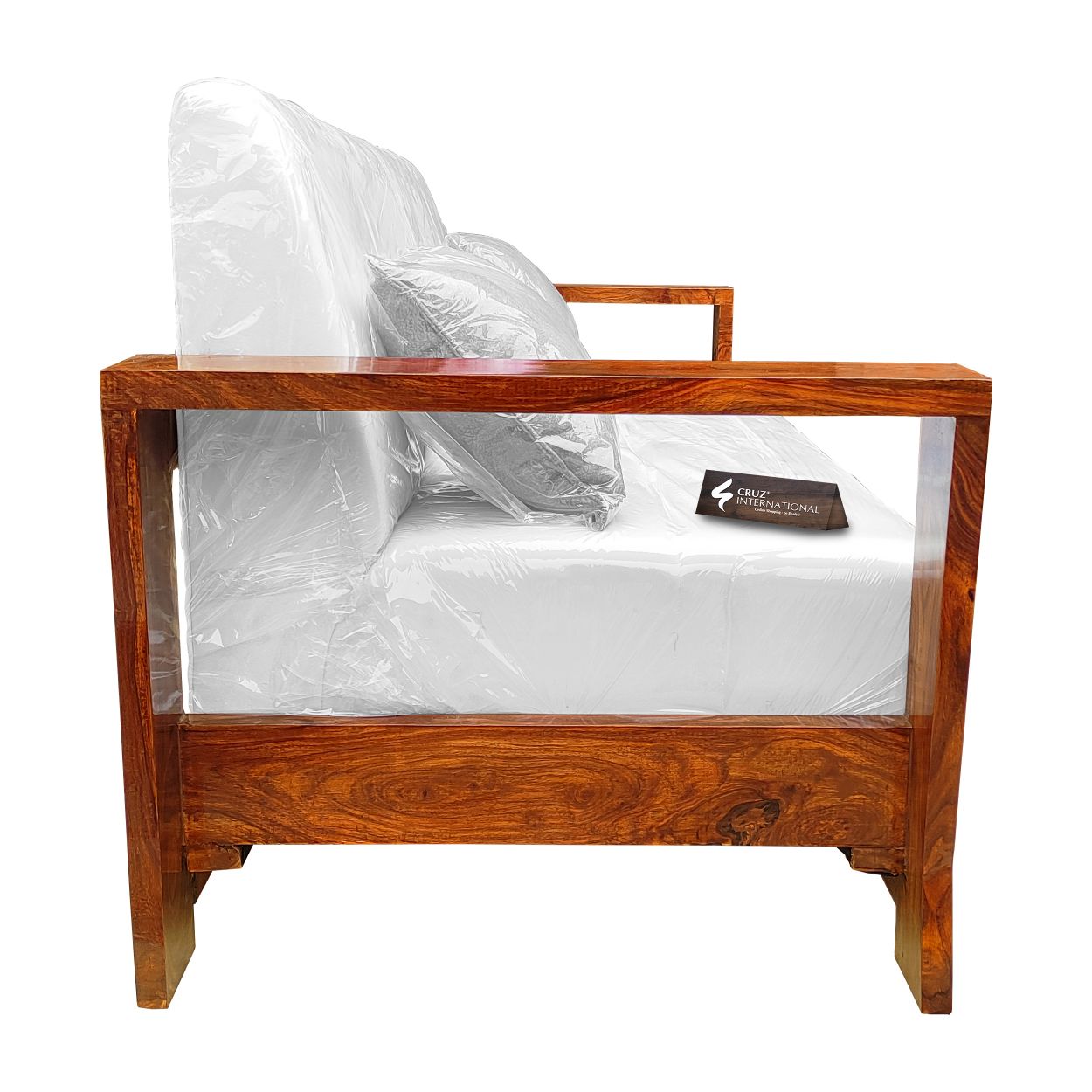 Natural Alejandra Style Sofa | Rosewood | 13 Colours Available CRUZ INTERNATIONAL