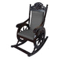 Evergreen Minerva Rocking Chair | Walnut | 12 Colours Available CRUZ INTERNATIONAL