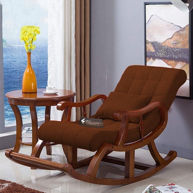 Premium Nice Skeleton Rocking Chair | Natural | 11 Colours Available CRUZ INTERNATIONAL