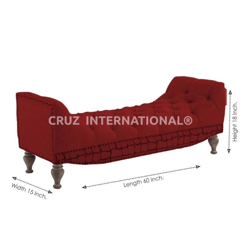 Premium Myles Bench & Sette | Solid Wood | 14 Colours Available CRUZ INTERNATIONAL