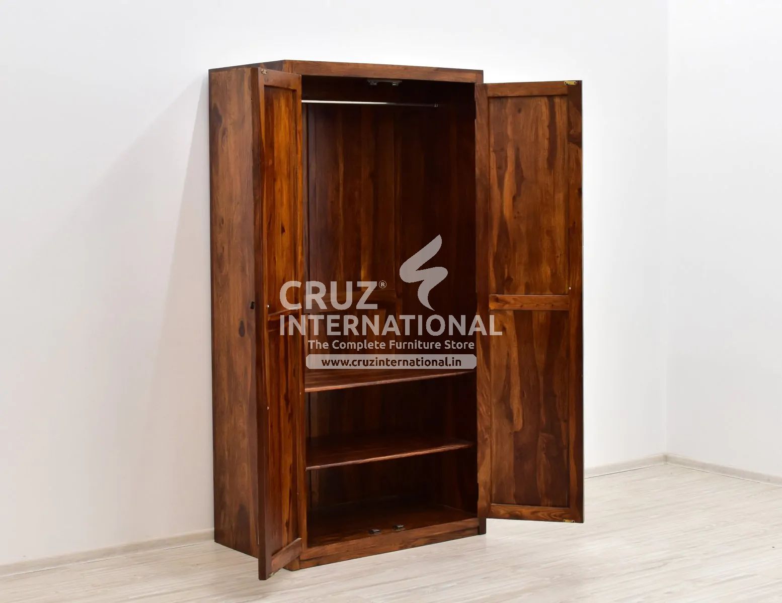 Classic Cruz Almirah & Wardrobe | Standard | Brown CRUZ INTERNATIONAL