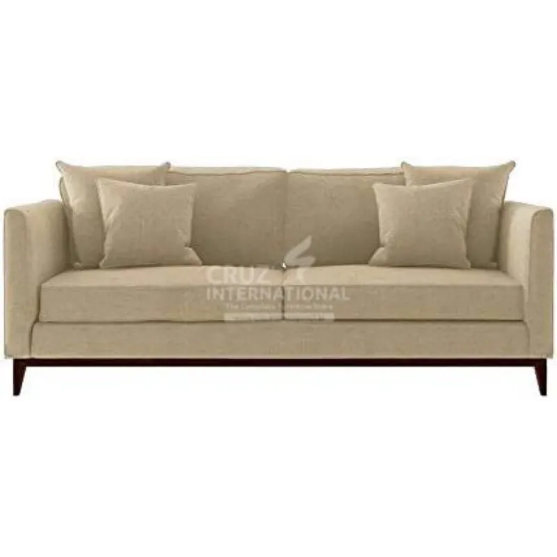 Add a Touch of Elegance to Your Living Room with our Solid Wood 3-Seater Sofa CRUZ INTERNATIONAL