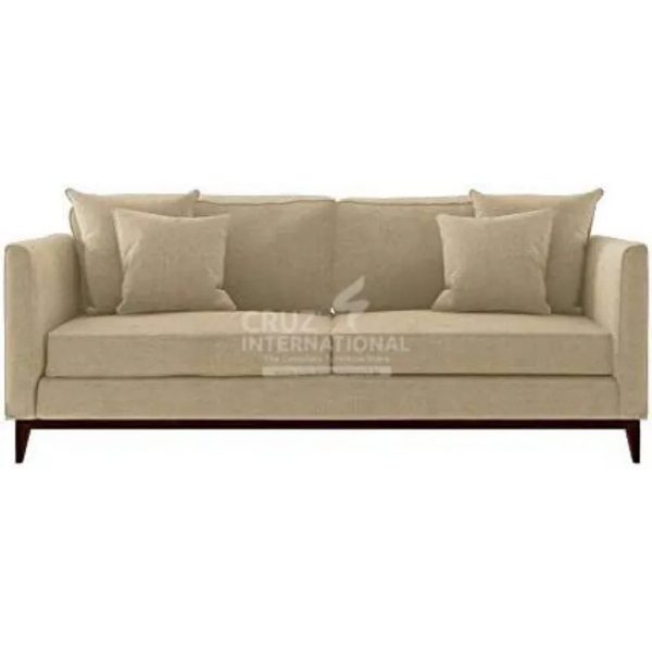 Add a Touch of Elegance to Your Living Room with our Solid Wood 3-Seater Sofa CRUZ INTERNATIONAL