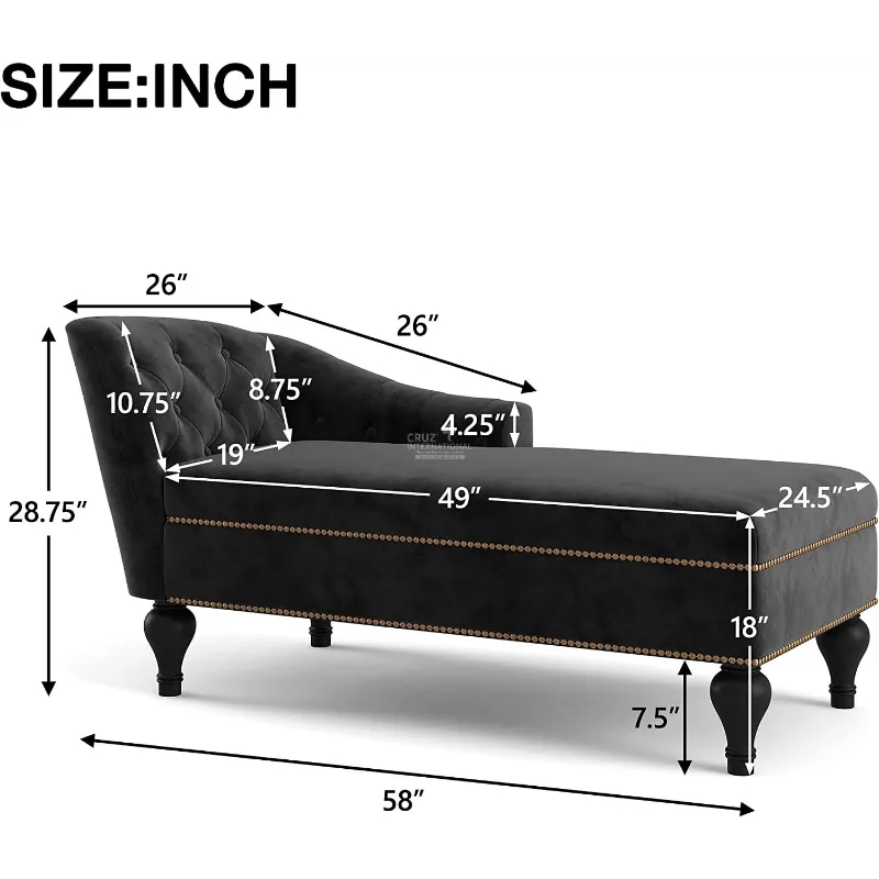 Modern Art Wooden Settee | Lounger | Couch CRUZ INTERNATIONAL