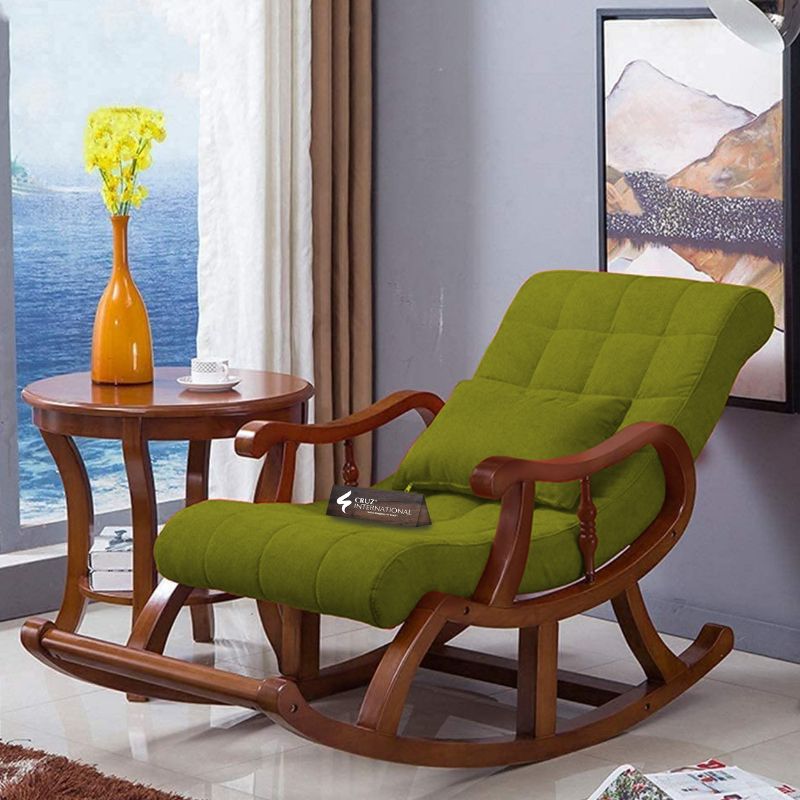 Premium Nice Skeleton Rocking Chair | Natural | 11 Colours Available CRUZ INTERNATIONAL