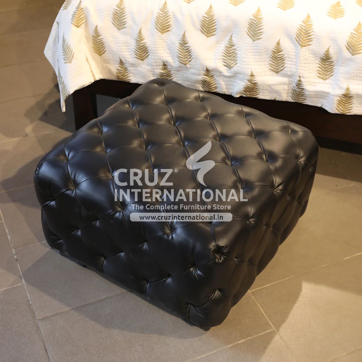 Modern Leticia Ottoman | Standard | 2 Colours Available CRUZ INTERNATIONAL
