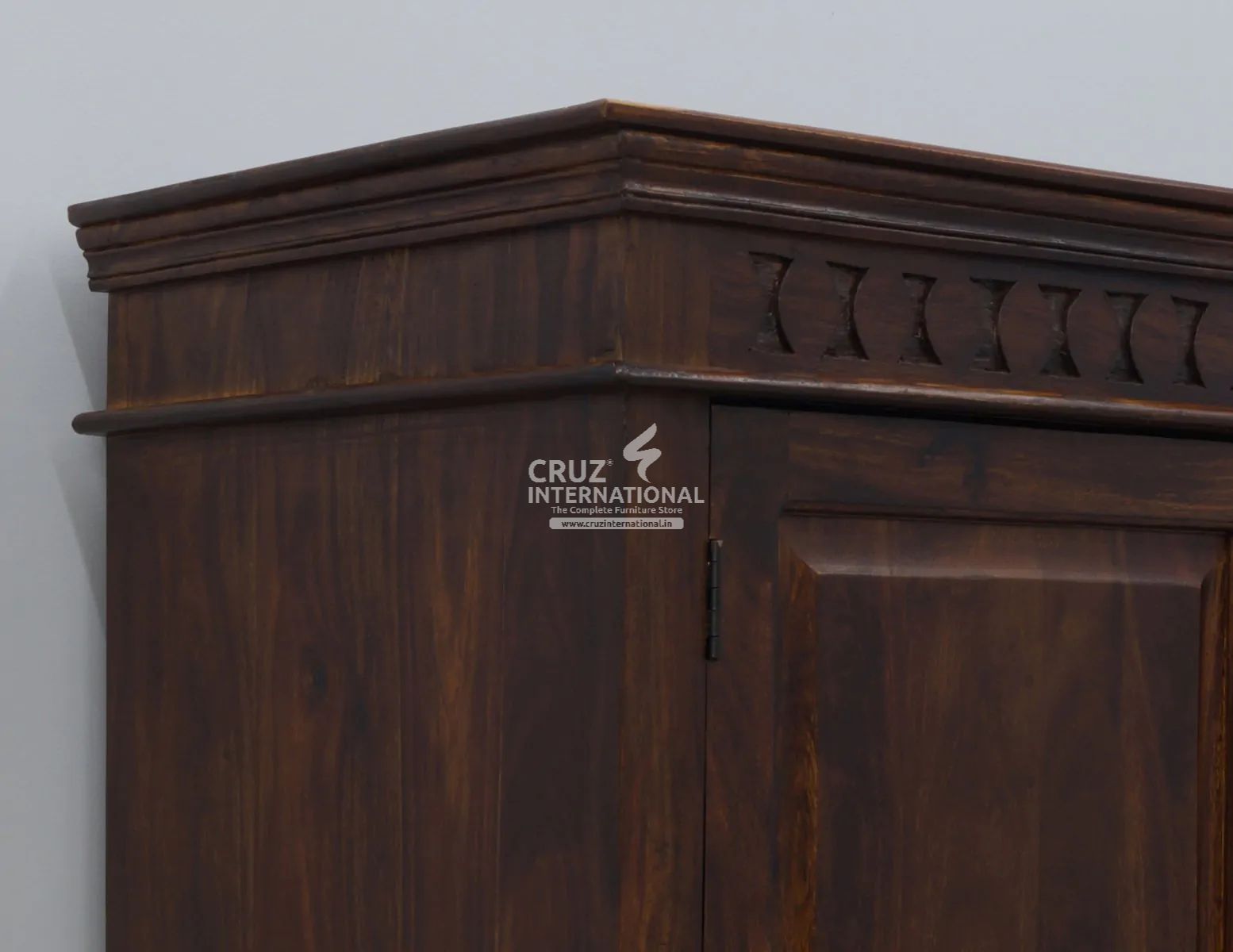 Classic Elena Almirah & Wardrobe | Standard | Brown CRUZ INTERNATIONAL