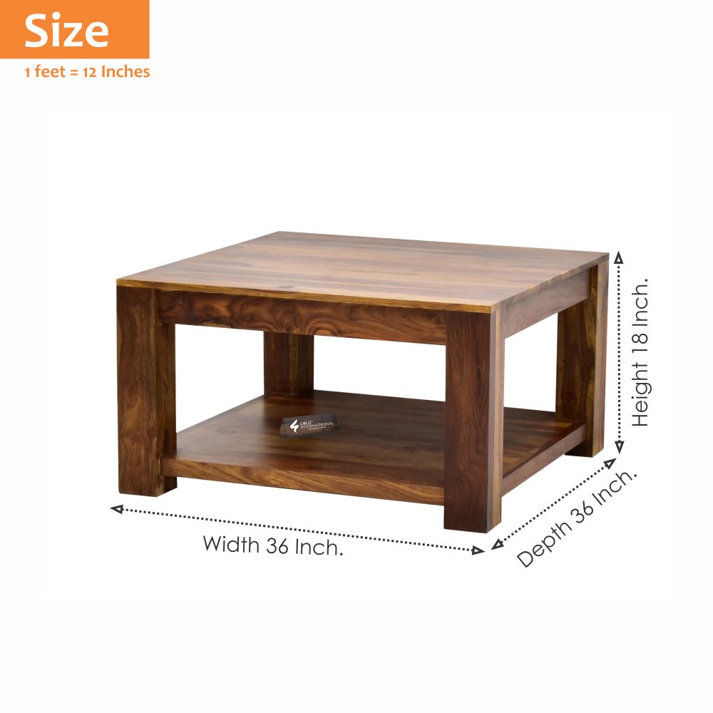 Console Layla Table | Solid Wood | Square CRUZ INTERNATIONAL
