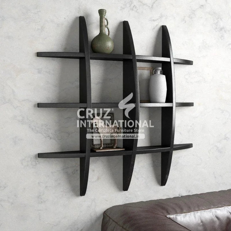 Modern Wooden Wall Rack Shelves - CRUZ INTERNATIONAL – CRUZ ...