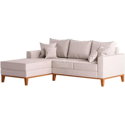 CRUZ L-Shape Sofa 5-Seater Solid Wood CRUZ INTERNATIONAL