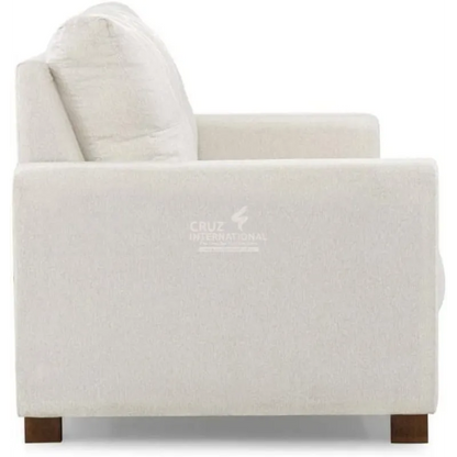 Woodland 3-Seater Solid Wood Sofa in Cream CRUZ INTERNATIONAL